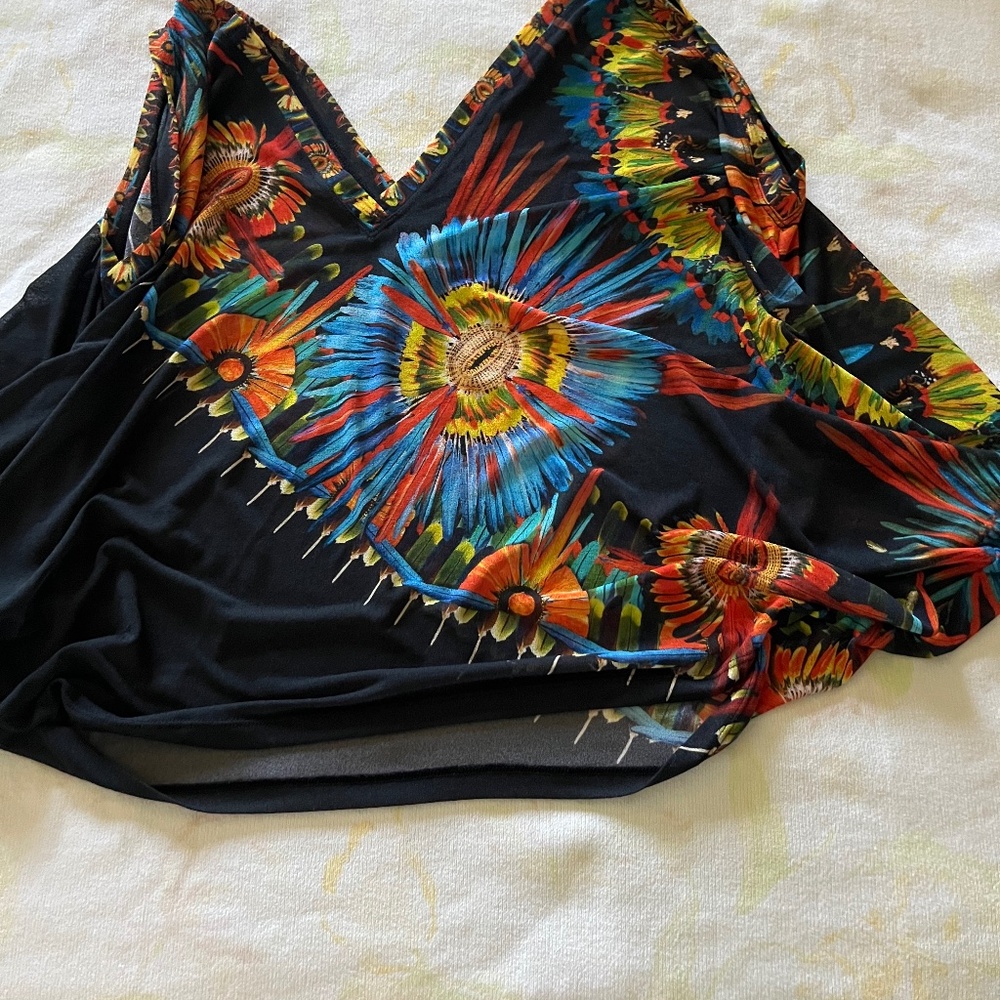 Multicolor sleeveless top